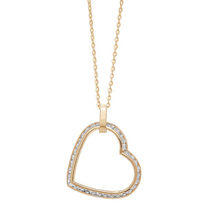 9ct Yellow Gold Cz Pendant with Chain - E Bixby Jewellers