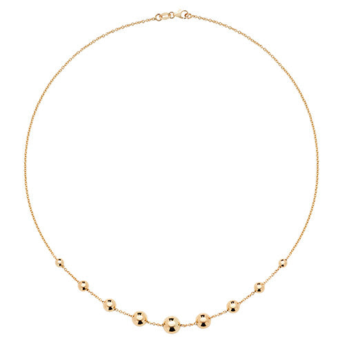9ct Yellow Gold Ladies 16.5 Inch Necklet - E Bixby Jewellers