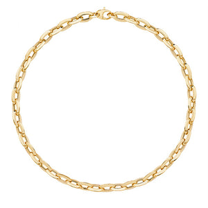 9ct Yellow Gold Ladies 17 Inch Fancy Necklet - E Bixby Jewellers