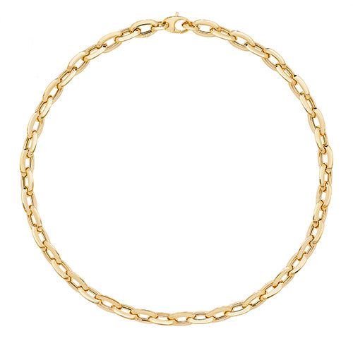 9ct Yellow Gold Ladies 17 Inch Fancy Necklet - E Bixby Jewellers