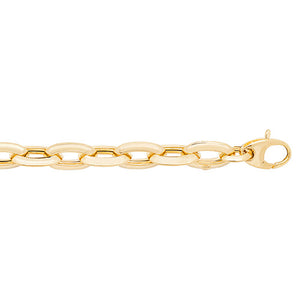 9ct Yellow Gold Ladies 7.5 Inch Fancy Bracelet - E Bixby Jewellers