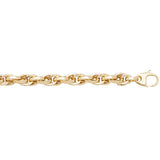 9ct Yellow Gold Ladies 7.5 Inch Fancy Bracelet - E Bixby Jewellers
