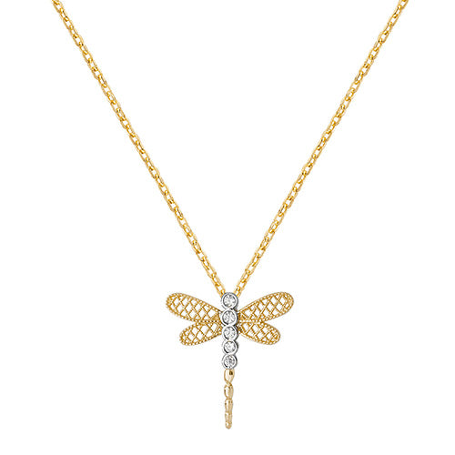 9ct Yellow Gold Cz Pendant with Chain - E Bixby Jewellers