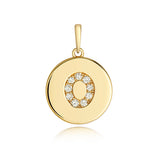 9ct Yellow Gold Diamond Initial Pendant - E Bixby Jewellers