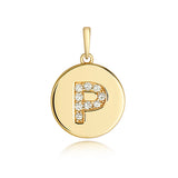 9ct Yellow Gold Diamond Initial Pendant - E Bixby Jewellers