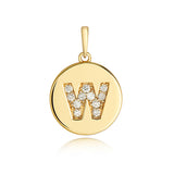 9ct Yellow Gold Diamond Initial Pendant - E Bixby Jewellers