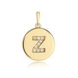 9ct Yellow Gold Diamond Initial Pendant - E Bixby Jewellers