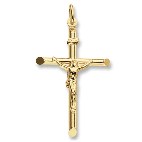 9ct Yellow Gold Crucifix - E Bixby Jewellers