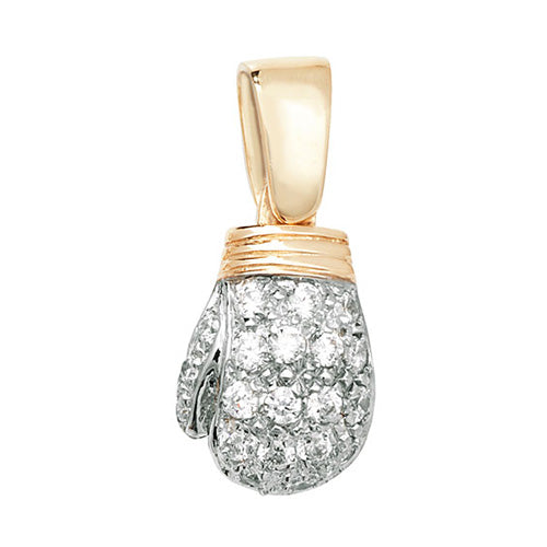 9ct Yellow Gold Boxing Glove Pendant - E Bixby Jewellers