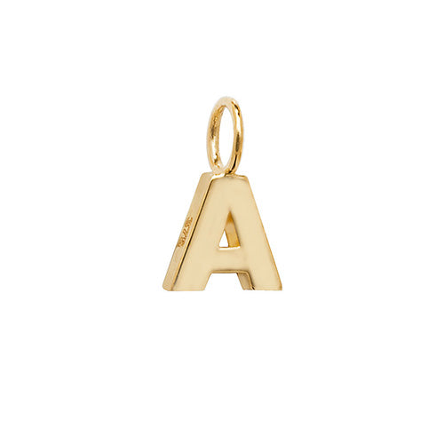 9ct Yellow Gold Initial Pendant - E Bixby Jewellers