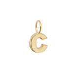 9ct Yellow Gold Initial Pendant - E Bixby Jewellers