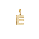 9ct Yellow Gold Initial Pendant - E Bixby Jewellers