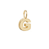 9ct Yellow Gold Initial Pendant - E Bixby Jewellers