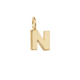 9ct Yellow Gold Initial Pendant - E Bixby Jewellers