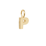 9ct Yellow Gold Initial Pendant - E Bixby Jewellers