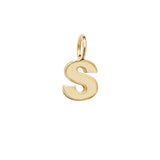 9ct Yellow Gold Initial Pendant - E Bixby Jewellers