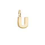 9ct Yellow Gold Initial Pendant - E Bixby Jewellers
