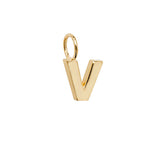 9ct Yellow Gold Initial Pendant - E Bixby Jewellers