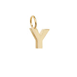 9ct Yellow Gold Initial Pendant - E Bixby Jewellers