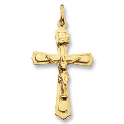 9ct Yellow Gold Crucifix - E Bixby Jewellers