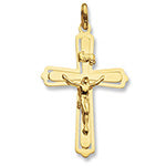 9ct Yellow Gold Crucifix - E Bixby Jewellers