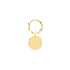 9ct Yellow Gold Earring Charm - E Bixby Jewellers