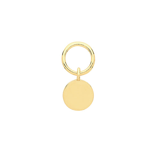 9ct Yellow Gold Earring Charm - E Bixby Jewellers