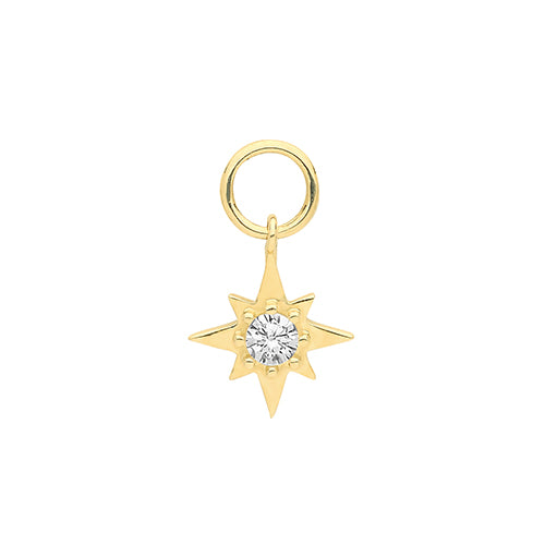 9ct Yellow Gold Earring Charm - E Bixby Jewellers
