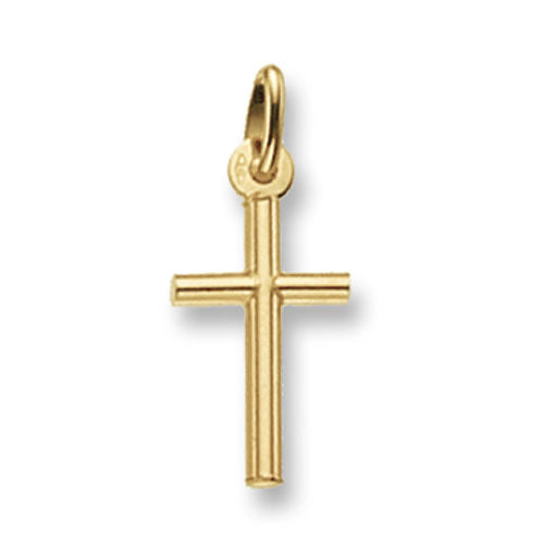 9ct Yellow Gold Plain Cross - E Bixby Jewellers