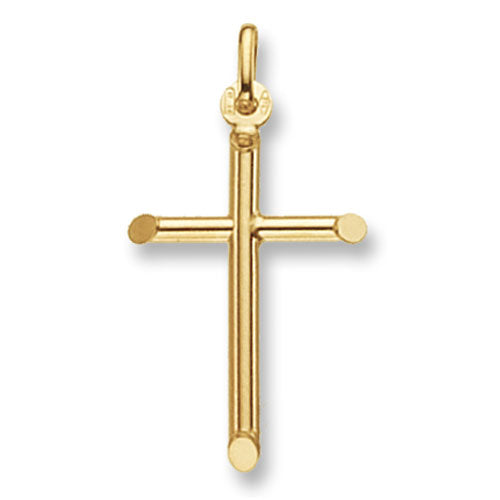 9ct Yellow Gold Plain Cross - E Bixby Jewellers