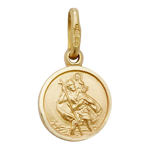9ct Yellow Gold St Christopher Pendant - E Bixby Jewellers