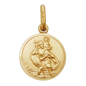 9ct Yellow Gold St Christopher Pendant - E Bixby Jewellers