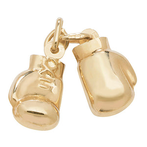 9ct Yellow Gold Boxing Glove Pendant - E Bixby Jewellers