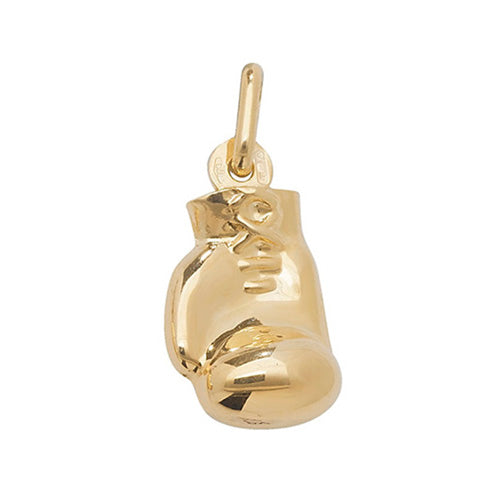 9ct Yellow Gold Boxing Glove Pendant - E Bixby Jewellers