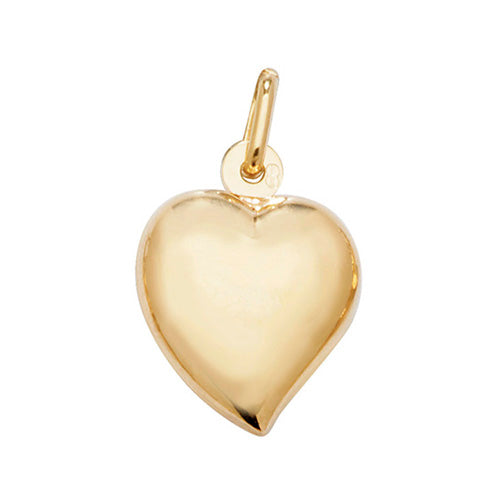 9ct Yellow Gold Heart Pendant - E Bixby Jewellers