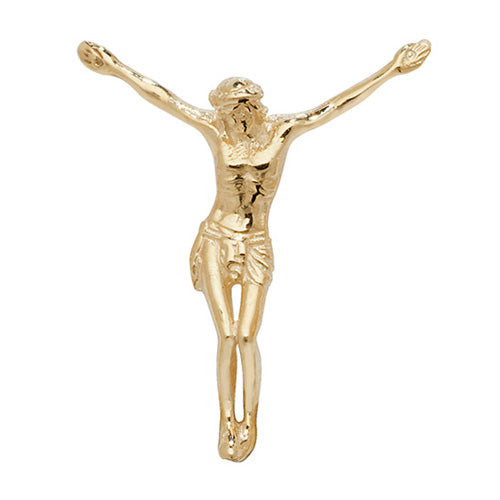 9ct Yellow Gold Medium Jesus Pendant - E Bixby Jewellers