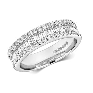 18ct White Gold Diamond Eternity Ring - E Bixby Jewellers