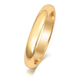 9ct Yellow Gold D Shape Wedding Ring 3mm - E Bixby Jewellers