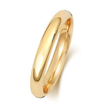 9ct Yellow Gold Traditional Court 3mm Wedding Ring - E Bixby Jewellers