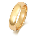 9ct Yellow Gold Traditional Court 5mm Wedding Ring - E Bixby Jewellers