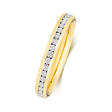 9ct Yellow Gold Diamond Wedding Ring - E Bixby Jewellers