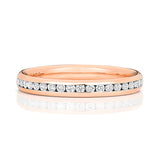 18ct Rose Gold Diamond Wedding Ring - E Bixby Jewellers