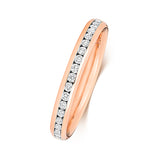 18ct Rose Gold Diamond Wedding Ring - E Bixby Jewellers