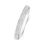 18ct White Gold Diamond Wedding Ring - E Bixby Jewellers