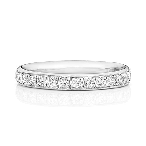 18ct White Gold Diamond Wedding Ring - E Bixby Jewellers